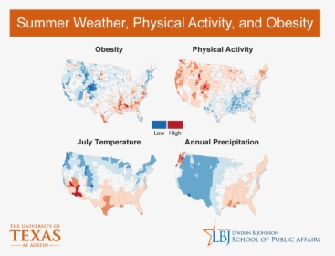 Too Hot To Exercise New Research Links Obesity To Temperature - University Of Texas At Austin, HD Png Download, Transparent PNG