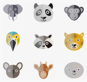 Cute Animal Elements - Cute Animal Icon Png, Transparent Png, Transparent PNG
