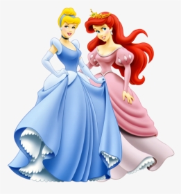 Princess Ariel And Cinderella Clipart - Disney Princess Ariel And Cinderella, HD Png Download, Transparent PNG