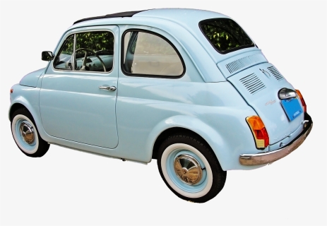 Fiat Vintage Blue - Fiat 500 Vecchia, HD Png Download, Transparent PNG