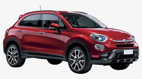Land Vehicle,city Car,red,fiat 500,rim,subcompact Car,compact - Red Fiat 500 X, HD Png Download, Transparent PNG