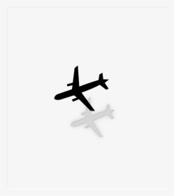#silhouette #airplane #shadow #plane #black #flight - Monoplane, HD Png Download, Transparent PNG