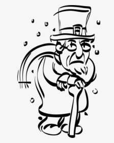Vector Illustration Of Ebenezer Scrooge Cold-hearted - Scrooge Clipart Black And White, HD Png Download, Transparent PNG