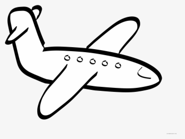 Free Png Download Airplane Drawing Png Images Background - Airplane Clipart Black And White, Transparent Png, Transparent PNG