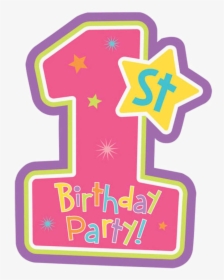 1 Vector Happy 1st Birthday - Happy 1st Birthday Png, Transparent Png, Transparent PNG