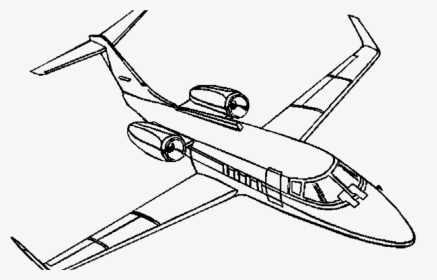 Airplanes Drawing Fighter Plane - Private Jet Coloring Pages, HD Png Download, Transparent PNG