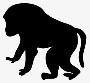 Free Stock Photo - Outline Baboon Clipart Black And White, HD Png Download, Transparent PNG