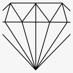 Diamond Clipart Crown Clipart Hatenylo - Diamond Drawing, HD Png Download, Transparent PNG