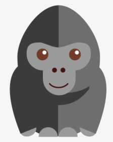 Gorilla Cartoon Orangutan Vector Graphics Image - Gambar Gorila Kartun, HD Png Download, Transparent PNG