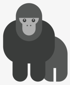 Gorilla Chimpanzee Orangutan Euclidean Vector - Cartoon, HD Png Download, Transparent PNG