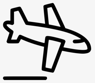 Landing Plane - Transparent Background Landing Plane Icon, HD Png Download, Transparent PNG