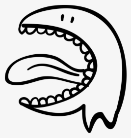 Halloween Monster Animal Head With Big Open Mouth Svg - Monster With Mouth Open, HD Png Download, Transparent PNG