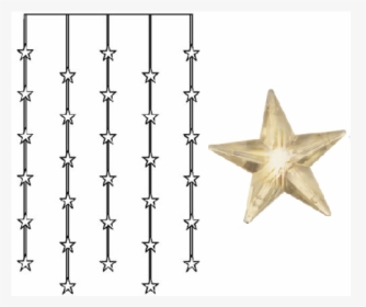 Curtain Lights Star Curtain - Curtain, HD Png Download, Transparent PNG
