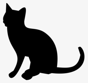 Silhouette Cat Png Transparent - Transparent Background Cat Clip Art, Png Download, Transparent PNG