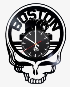 Boston Bruins Symbol Handmade Vinyl Record Wall Clock - Vector Grateful Dead Skull, HD Png Download, Transparent PNG