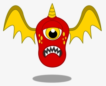 Transparent Monsters Clipart - Flying Monster Png, Png Download, Transparent PNG