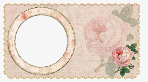 Vintage, Photo Frame, Rose, Transparent Background - Background Flower Vintage Hd, HD Png Download, Transparent PNG