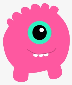 Pink,head,flower - Transparent Background Cute Monster Png, Png Download, Transparent PNG