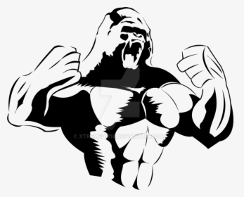 Drawing At Getdrawings Com Free For Personal - Angry Gorilla Drawing Png, Transparent Png, Transparent PNG