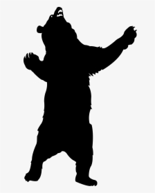 Bear Design S Blog - Standing Bear Silhouette Png, Transparent Png, Transparent PNG