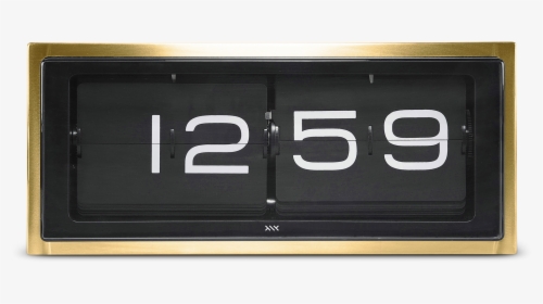 Brick Table Clock Brass Black Base - Retro Desk Clocks, HD Png Download, Transparent PNG