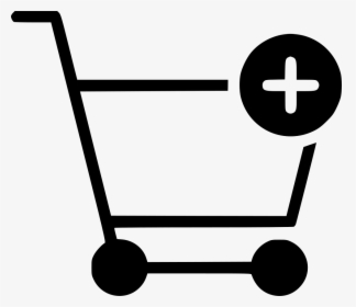Cart Trolley Buy Add Plus - Shopping Cart With Goods Icon, HD Png Download, Transparent PNG
