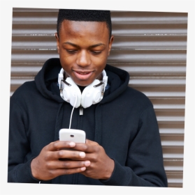 Vote Guide Use - Teenage Boy Addicted To His Phone, HD Png Download, Transparent PNG