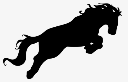 Horse Attacking Motion Silhouette - Siluetas De Caballos En Movimiento, HD Png Download, Transparent PNG