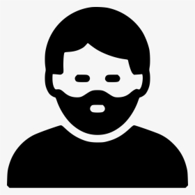 Beard Man Comments - Man With Beard Icon Png, Transparent Png, Transparent PNG