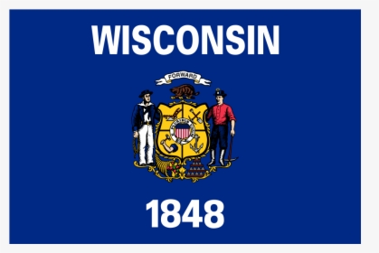 Us Wi Wisconsin Flag Icon - Wisconsin State Flag, HD Png Download, Transparent PNG