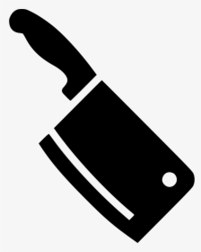 Butcher Knife Clipart - Meat Cleaver Icon Png, Transparent Png, Transparent PNG
