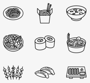 Japanese Food - Japanese Food Icon Vector, HD Png Download, Transparent PNG