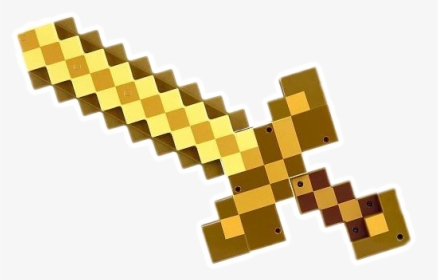 #espada #minecraft - Golden Sword In Minecraft, HD Png Download, Transparent PNG