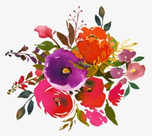 Hand Painting Watercolor Flower Png Transparent On - Water Color Painting Flowers, Png Download, Transparent PNG