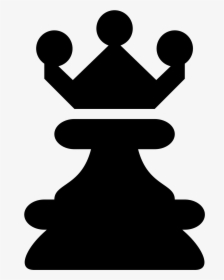 Svg Freeuse Queen Icon Free Download - Black Queen Chess Piece No Background, HD Png Download, Transparent PNG