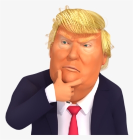 Transparent Donald Trump Clipart - Donald Trump Thinking Emoji, HD Png Download, Transparent PNG