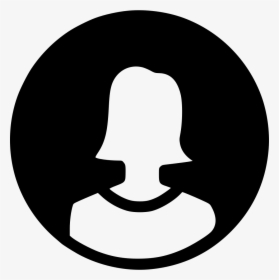 Female Profile Round Circles Users - User Female Icon Round, HD Png Download, Transparent PNG