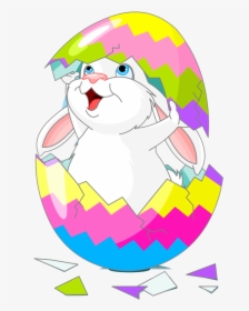 Png Freeuse Library Cracked Vector Easter Egg - Bunny In Egg Clipart, Transparent Png, Transparent PNG