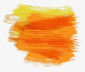 Paintbrush Watercolor Painting Pincelada - Orange Watercolor Paint Splash Png, Transparent Png, Transparent PNG