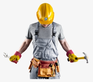 Construction Worker With Tool Belt & Box, HD Png Download, Transparent PNG