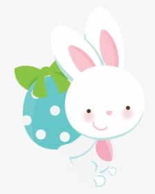 Happy Easterbunniesclip Artfree - Coelhinho Da Páscoa Em Png, Transparent Png, Transparent PNG
