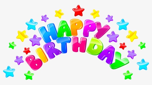Happy Birthday Decor With - Transparent Background Happy Birthday Clipart, HD Png Download, Transparent PNG