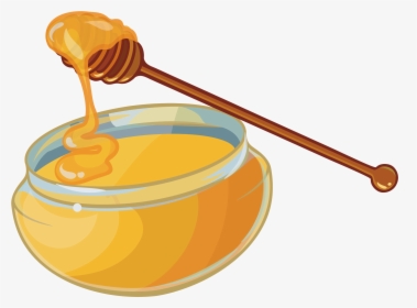 Yuja Tea Honey Jar Clip Art - Transparent Honey Clipart Png, Png Download, Transparent PNG