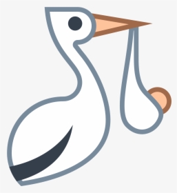 Stork Clipart Baby Carrier - Stork, HD Png Download, Transparent PNG