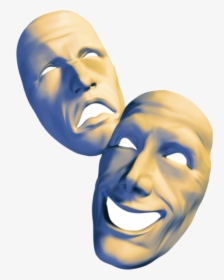 Greek Theatre Masks Png, Transparent Png, Transparent PNG