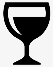 Wine Glass Cocktail Drink - Black Wine Glass Icon, HD Png Download, Transparent PNG