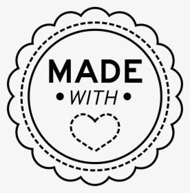 Clip Art Circle Stamp - Made With Love Stamp Png, Transparent Png, Transparent PNG