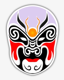 Chinese Theater Masks - Chinese Opera Mask Transparent Background, HD Png Download, Transparent PNG