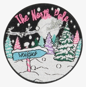 North Pole Sticker Patch - Illustration, HD Png Download, Transparent PNG