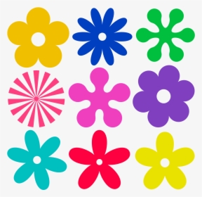Transparent Flores Vector Png - Hippie Flowers Clip Art, Png Download, Transparent PNG